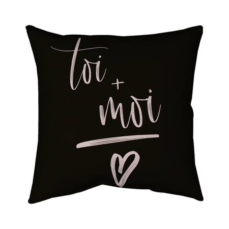 Begin Home Decor 26 x 26 in. You Plus Me-Double Sided Print Indoor Pillow 5541-2626-QU21-1